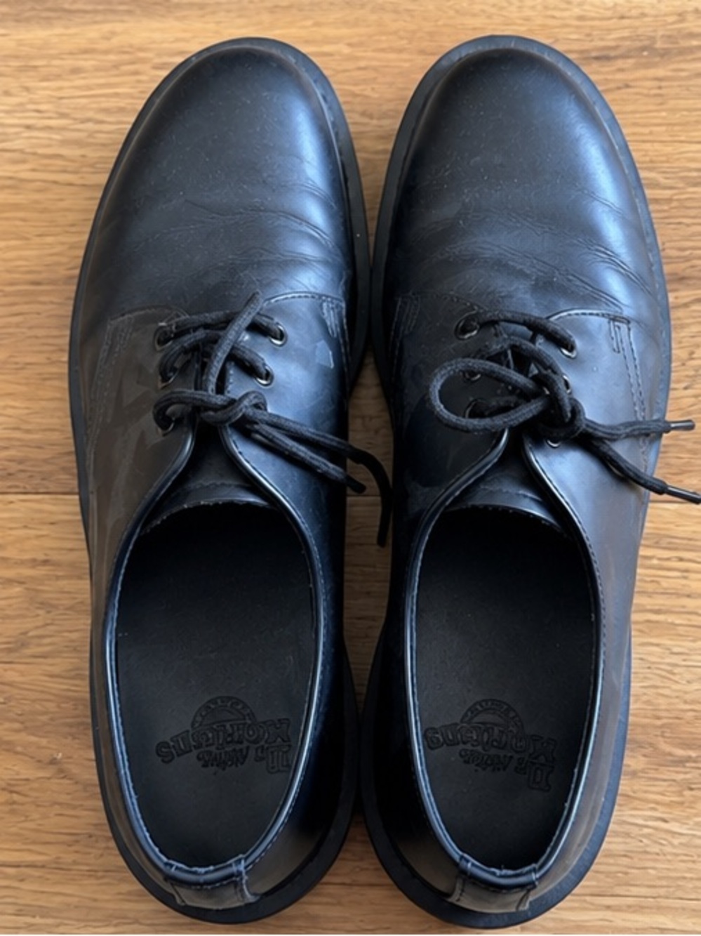 Dr. Martens Black 1461 Mono Leather Derby Oxfords